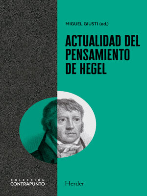 cover image of Actualidad del pensamiento de Hegel